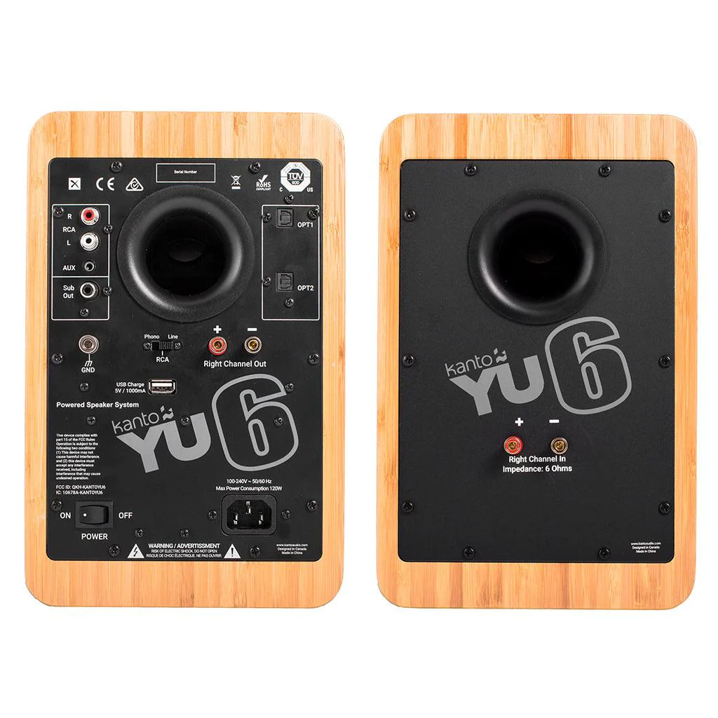 Kanto YU6 Powered Bookshelf Speakers - Image 3